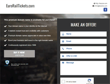 Tablet Screenshot of eurorailtickets.com